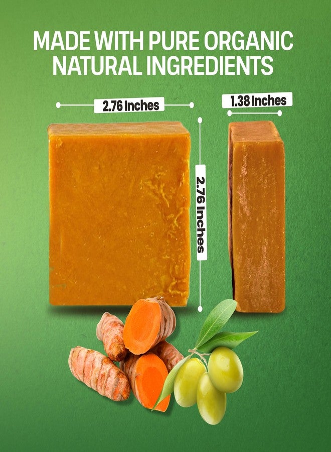 Dr.Ancient Turmeric Soap Bar, Organic Soap Bars Handcrafted the Traditional Way, Natural Chemical-Free, Vegan, Used for Face Wash, Body Wash, and Hand Cleansing, Moisturizing, Nourishing Care - Image 4